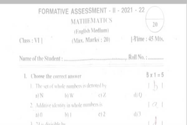 Fa2 Question Paper Class 10 2018